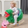 Peppa Pig 161A Georges Dinosaur Rocker, Plush Ride on with Wooden Base, Ages 12 Months+