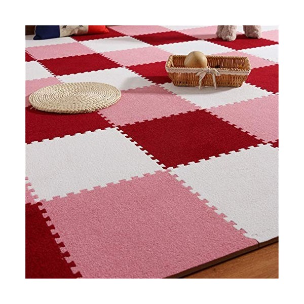 TONGQU Tapis De Jeu en Mousse pour Enfants, Tapis en Peluche en Mousse EVA avec Bords - Parfait pour La Protection du Sol, Le