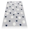 Tapis pour Enfants YOYO GD50 Ours en Peluche, structurelles, sensorielles, Franges, Gris/Blanc 160x220 cm