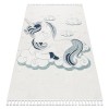 Tapis pour Enfants YOYO GD50 Ours en Peluche, structurelles, sensorielles, Franges, Gris/Blanc 160x220 cm