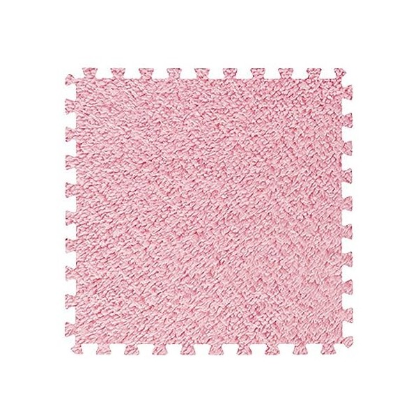 24x24 Pouces Puzzle Multifonctionnel Carreaux De Tapis Interverrouillage,Sol en Mousse De Peluche Douce,Facile À Nettoyer,Tap