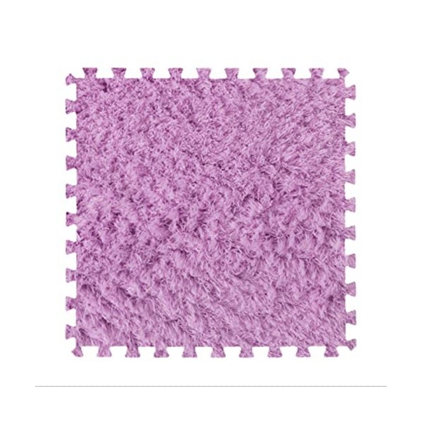 Tapis De Sol En Mousse De Puzzle En Peluche De 50 Pièces, Carreaux à Emboîtement Doux, Tapis Moelleux De 30x30CM Cm, Tapis An