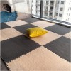 CcXrc Lot de 10 tapis de sol en mousse puzzle en peluche, dalles de moquette emboîtables, tapis de sol emboîtable en mousse é