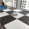 CcXrc Lot de 10 tapis de sol en mousse puzzle en peluche, dalles de moquette emboîtables, tapis de sol emboîtable en mousse é