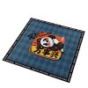 Tapis Jeu Mahjong Tapis De Table Carré Court De Mahjong en Peluche, Tapis De Table De Jeu De Cartes Imprimé Panda De Dessin A