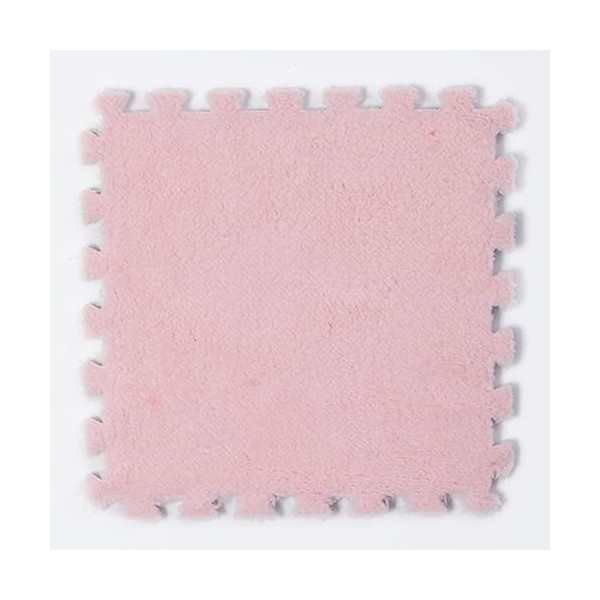 50pcs Carreaux De Moquette Carrés Imbriqués Tapis De Sol De Jeu en Mousse en Peluche Douce 12x12x0,4 Pouces Tapis De Puzzle A