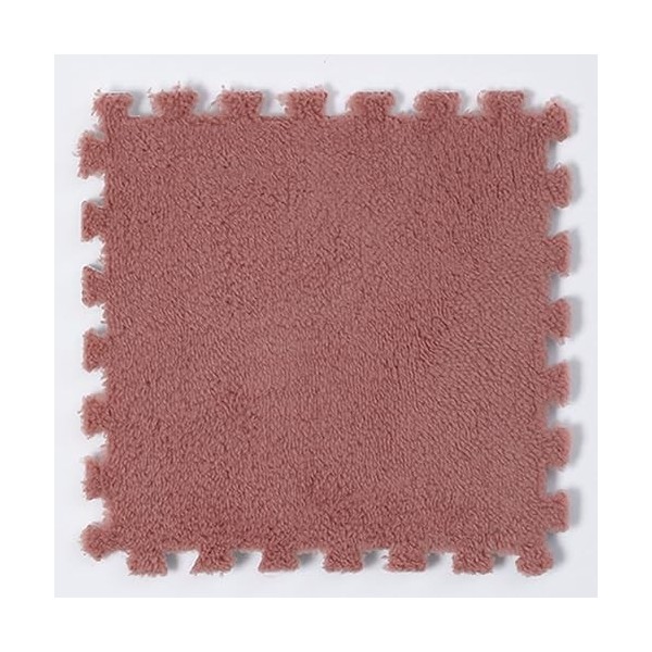 50pcs Carreaux De Moquette Carrés Imbriqués Tapis De Sol De Jeu en Mousse en Peluche Douce 12x12x0,4 Pouces Tapis De Puzzle A