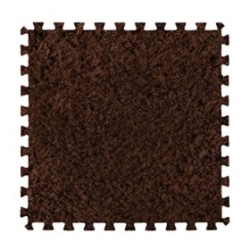 Lot de 50 Tapis en Peluche Imbriqués pour Aire De Jeu, Sol De Puzzle Imbriqué avec Bordure, Tapis descalade Super Doux, Couv