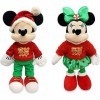 Disney Store Exclusive 2020 Mickey and Minnie Mouse Holiday Plush Toys Set, Medium 17"