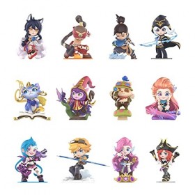 POP MART League of Legends Classic Characters Series-12PC Populaires Figurines Aléatoires Figurines d’Action Figurines de Jou