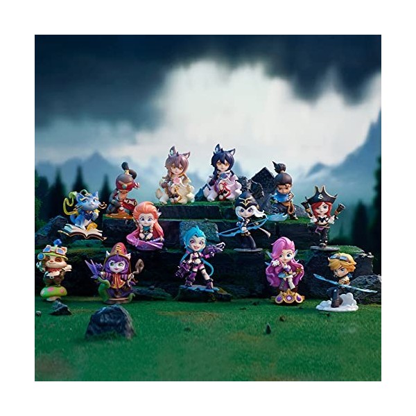POP MART League of Legends Classic Characters Series-12PC Populaires Figurines Aléatoires Figurines d’Action Figurines de Jou