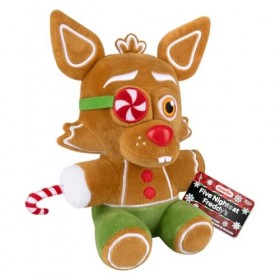 Funko Peluche FNAF Five Nights at Freddys – Lot de 4 – Holiday Elf Bonnie, Holiday Snowman Chica, Holiday Gingerbread Foxy e