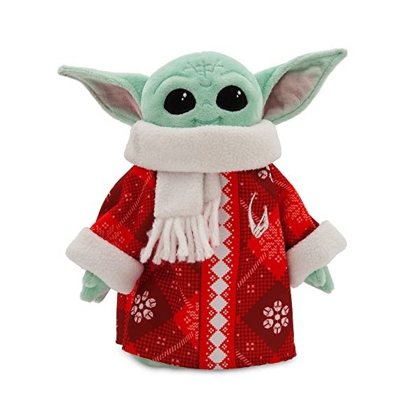 Star Wars Grogu Holiday Plush in Hover Pram – The Mandalorian – 13 Inches