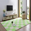 Tapis De Sol en Mousse Puzzle en Peluche 50 Pièces, Carreaux De Mousse Carrés Imbriqués Doux Et Moelleux, Petits Tapis, Carre