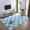 Tapis De Sol en Mousse Puzzle en Peluche 50 Pièces, Carreaux De Mousse Carrés Imbriqués Doux Et Moelleux, Petits Tapis, Carre