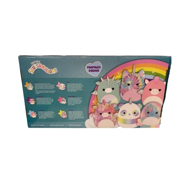 KellyToy Squishmallow Lot de 6 squishmallows 12,7 cm