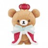 Rilakkuma Peluche originale Chairoikoguma San-X édition 20e anniversaire avec cape et couronne