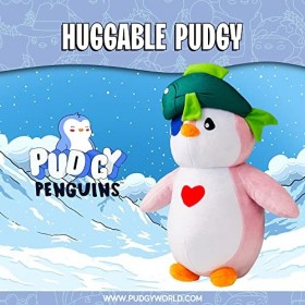 Pudgy Penguins Peluche à câliner. Adoptez votre nouvel ami éternel avec 4 différents motifs de pingouin en peluche, chacun es