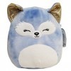 SQUISHMALLOW KellyToys - 30 cm - Melani le renard bleu avec oreilles dorées - Sleepy Eyes Squad