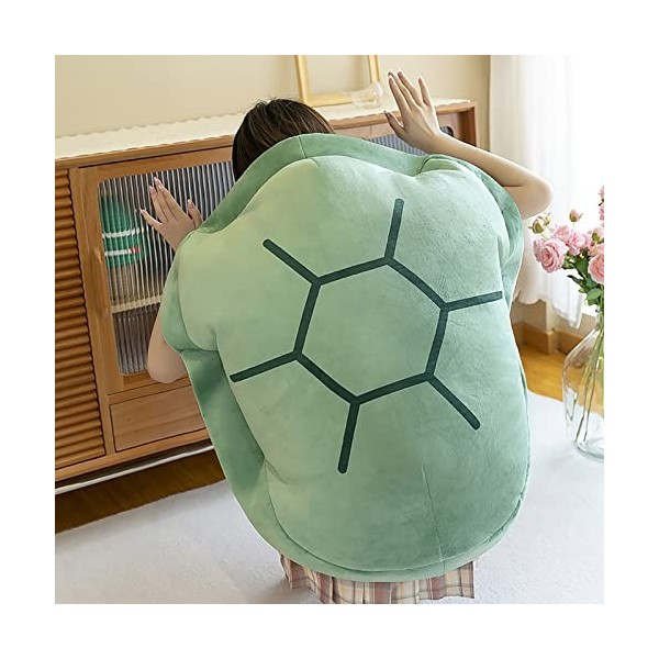 Wearable Turtle Shell Oreiller Adulte Enfants Cosplay Accessoires Amovible Surdimensionné Poupée en Peluche Coussin en Peluch