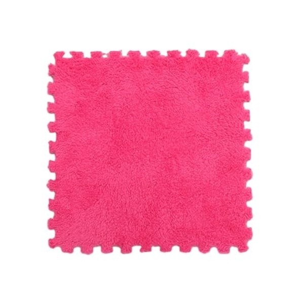 Tapis De Sol Carré en Mousse Puzzle en Peluche, Tapis, Dalles De Moquette Emboîtables, Tapis De Jeu Moelleux, Salle De Jeux, 