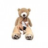 Bananair Nounours géant Ourson en Peluche Immense XXL Jouet pour Enfant Cadeau Extra Doux Mignon Anniversaire Beige, 340 cm 