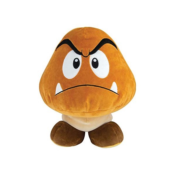 Club Mocchi Mocchi TOMY Nintendo Mario Kart - Peluche Goomba 30 cm T12990, Peluche Nintendo Super Mario, Grosse Peluche pour 