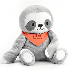 Lillys Love Stevie The Sloth Grand animal en peluche lesté de 2 kg | Compagnon sensoriel pour enfants et adultes | Lavable e