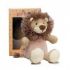 WILD BABY Lion en peluche – Copain en peluche chauffant au micro-ondes avec parfum daromathérapie lavande pour bébés et enfa