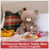 GUND Kai Teddy Bear Peluche Ours Taupe Marron 23