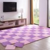 Tapis De Sol en Mousse Puzzle en Peluche 50 Pièces, Carreaux De Mousse Carrés Imbriqués Doux Et Moelleux, Petits Tapis, Carre