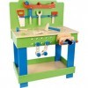 small foot 1579 Etabli Junior en bois, avec étau, accessoires et outils, à partir de 3 ans jeu