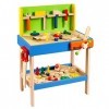 howa - Etablis Enfant en Bois avec 45 pièces Accessoires et 5 Outils 4904