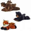 Aurora Maxa Moose Sullivan Black Bear Foxie Fox Mini Flopsie 8" Bundle