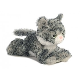 Aurora Molly Orange & Lily Gray 8" Mini Tabby Plush Cat Bundle