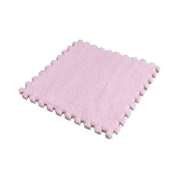 Tapis De Jeu De Puzzle Moelleux, Carreaux De Moquette Entre Verrouillage en Peluche, 48 Pièces Carrés De Mousse De Tapis, Car