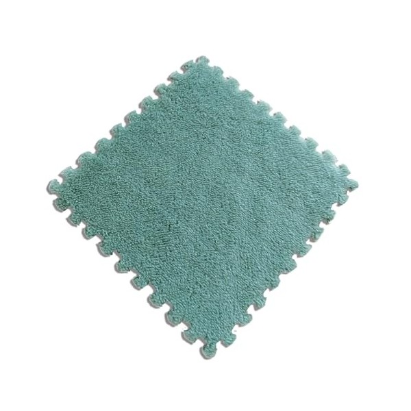 Tapis De Jeu De Puzzle Moelleux, Carreaux De Moquette Entre Verrouillage en Peluche, 48 Pièces Carrés De Mousse De Tapis, Car