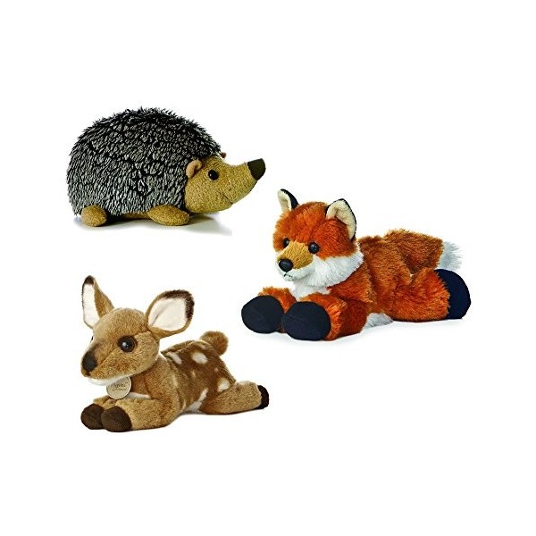 Aurora Howie Hedgehog Foxie Fox Miyoni Fawn Mini Flopsie 8" Bundle