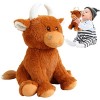 Hongjingda 5 Pcs Figurines en Peluche - Belle poupée en Vache Highland | Jouet en Dessin animé Figure doreiller, Jouet dani