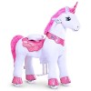 PonyCycle 2023 Nouvelle Modèle E Peluche Licorne à Bascule Porteur Enfant avec Frein Licorne Violette/Taille 3 pour 3-5 Ans 