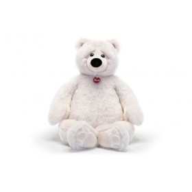Trudi Ours Joel Ivoire Cadeau en Peluche pour Noël, Ours Polaire en Peluche | 45x80x30cm Taille XXL | Teddy Bears, Ours Class
