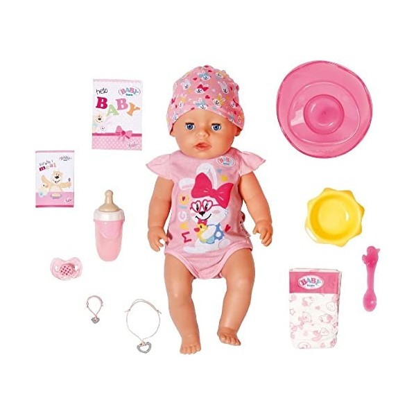 AB Gee- Baby Born Magic Girl 43 cm, 515 827956, Rouge