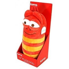 Larva LA-11314R Peluche avec Son Rouge 30,5 cm