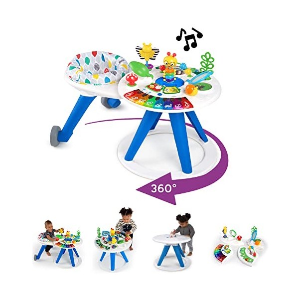 Baby Einstein, Trotteur Évolutif & Table d’Activité Around We Grow, Station de Jouets Amovibles, 6 -36 mois & GUND Flappy LÉ