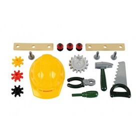 Theo Klein 8604 Bosch Etabli Junior I Avec casque, étau, outils, lattes, clous, vis et écrous I Jouet pour enfants à partir d