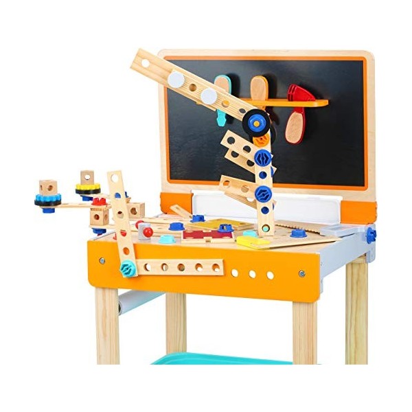 Small Foot- Etabli pour Enfants avec Table à Dessin, 10603