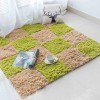 Carreaux De Moquette à Emboîtement en Peluche Polyvalents, Tapis De Sol en Mousse Puzzle 60 Pièces, Tapis De Zone, Tapis De J