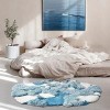 Tapis 3D stéréo irrégulier en mousse pour salon, chambre à coucher, maison - Décor esthétique - Tapis de sol dintérieur en p