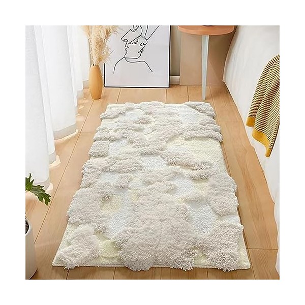 Tapis 3D stéréo irrégulier en mousse pour salon, chambre à coucher, maison - Décor esthétique - Tapis de sol dintérieur en p