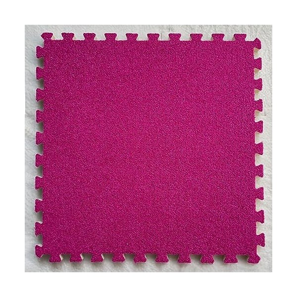 10 Pièces-38,7 Pieds Carrés Tapis De Sol en Mousse Puzzle en Peluche, Carreaux De Moquette Imbriqués De 24x24 Pouces, Tapis, 